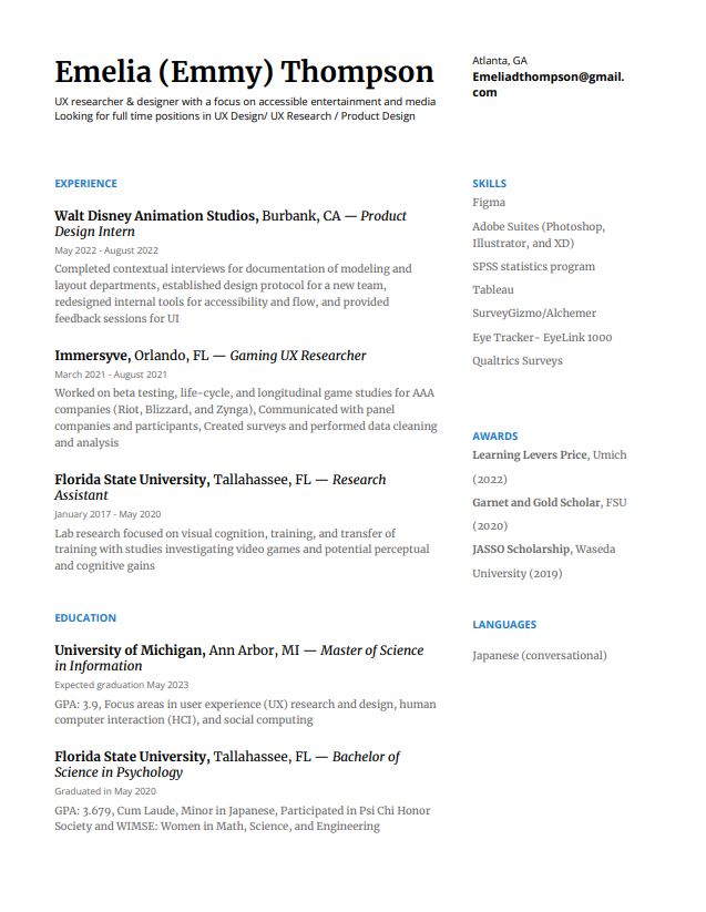 PNG of Resume